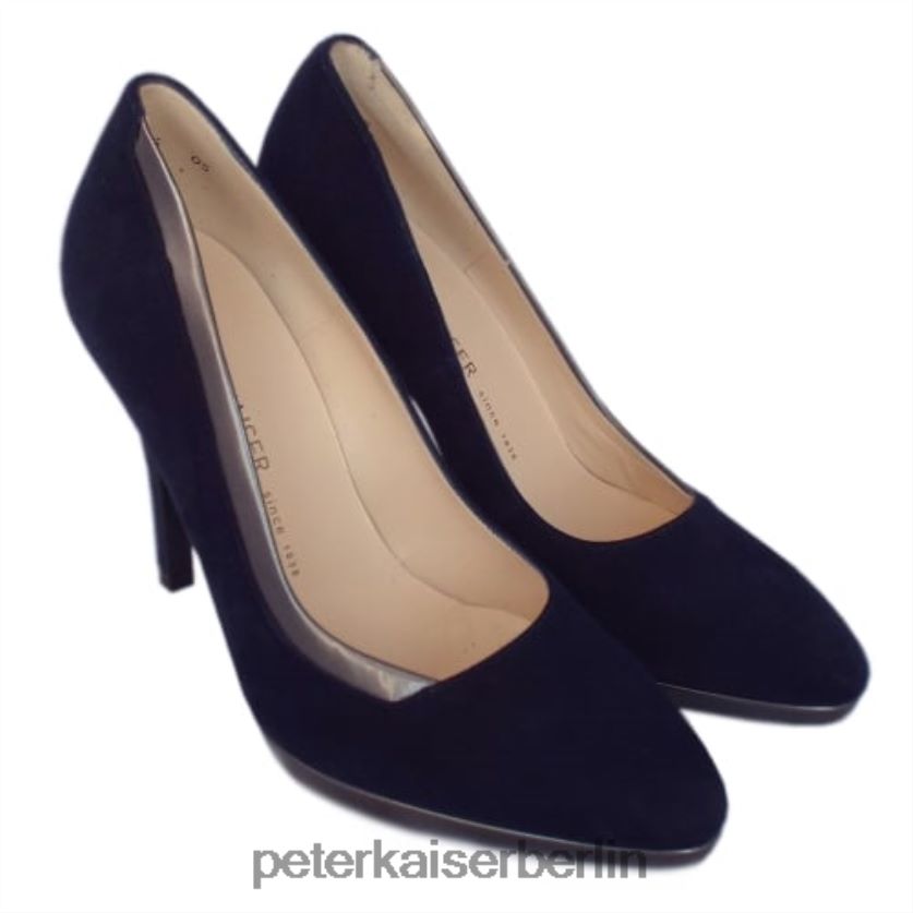 8V264D189 Peter Kaiser Elegante Pumps mit hohem Absatz von Hetlin marineblaues Wildleder Frauen Schuhwerk