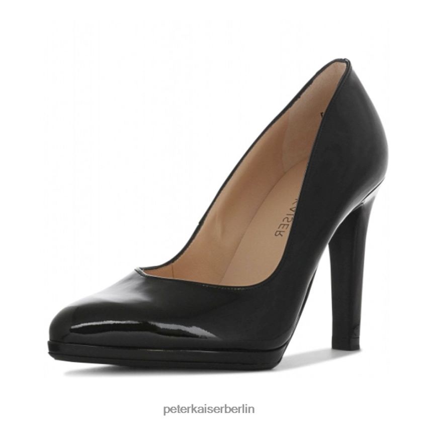 8V264D63 Peter Kaiser Herdi Pumps mit hohem Absatz schwarzes Lackleder Frauen Schuhwerk