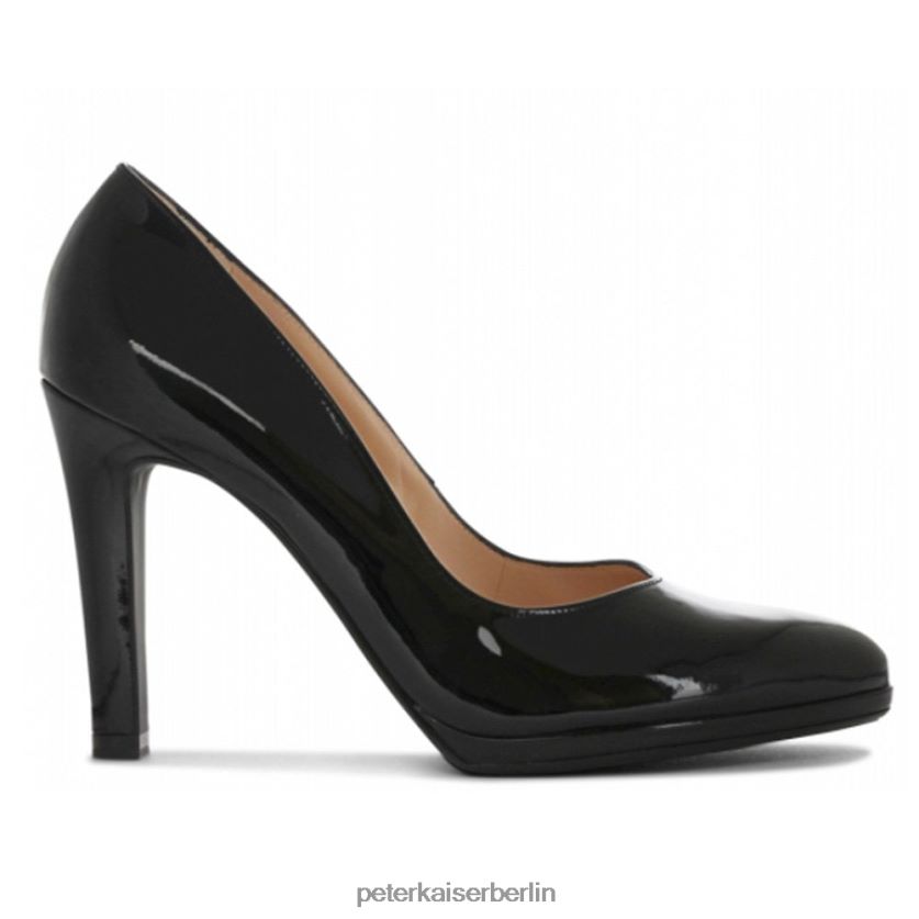 8V264D63 Peter Kaiser Herdi Pumps mit hohem Absatz schwarzes Lackleder Frauen Schuhwerk