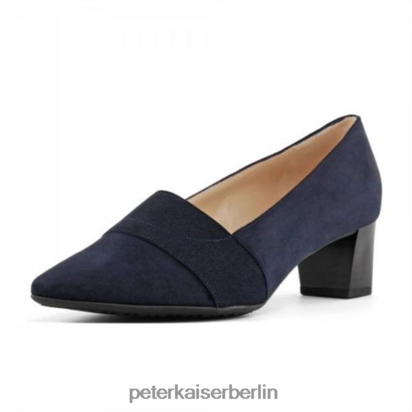 8V264D106 Peter Kaiser Birja Pumps mit mittlerem Absatz und Plus-Passform marineblaues Wildleder Frauen Schuhwerk
