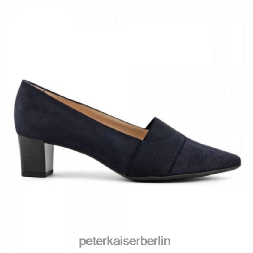 8V264D106 Peter Kaiser Birja Pumps mit mittlerem Absatz und Plus-Passform marineblaues Wildleder Frauen Schuhwerk
