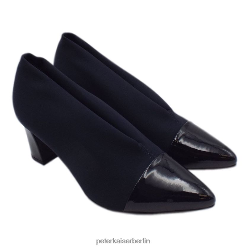 8V264D153 Peter Kaiser Noemita Stretch-Schuhe mit spitzer Zehenpartie und mittlerem Absatz Marineblauer Stretch Frauen Schuhwerk