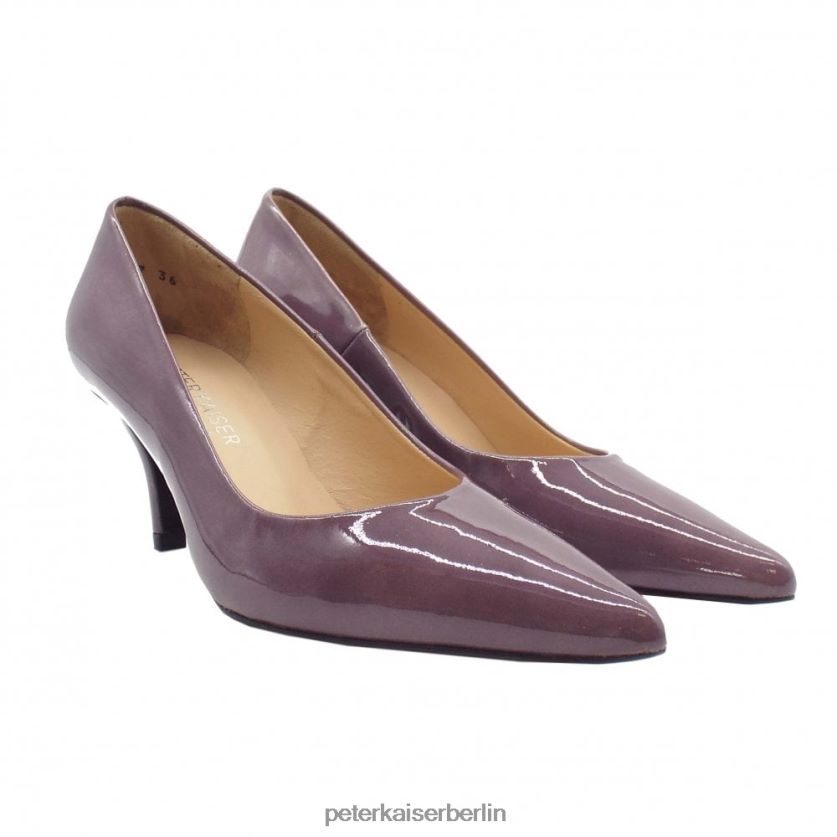 8V264D17 Peter Kaiser Klassischer Janella-Pumps mit mittelhohem Absatz Woodrose-Patent Frauen Schuhwerk