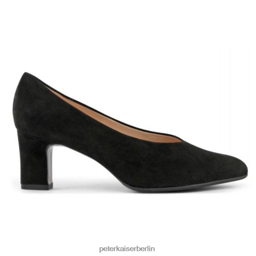 8V264D76 Peter Kaiser Mahirella klassische Pumps mit mittelhohem Absatz schwarzes Wildleder Frauen Schuhwerk