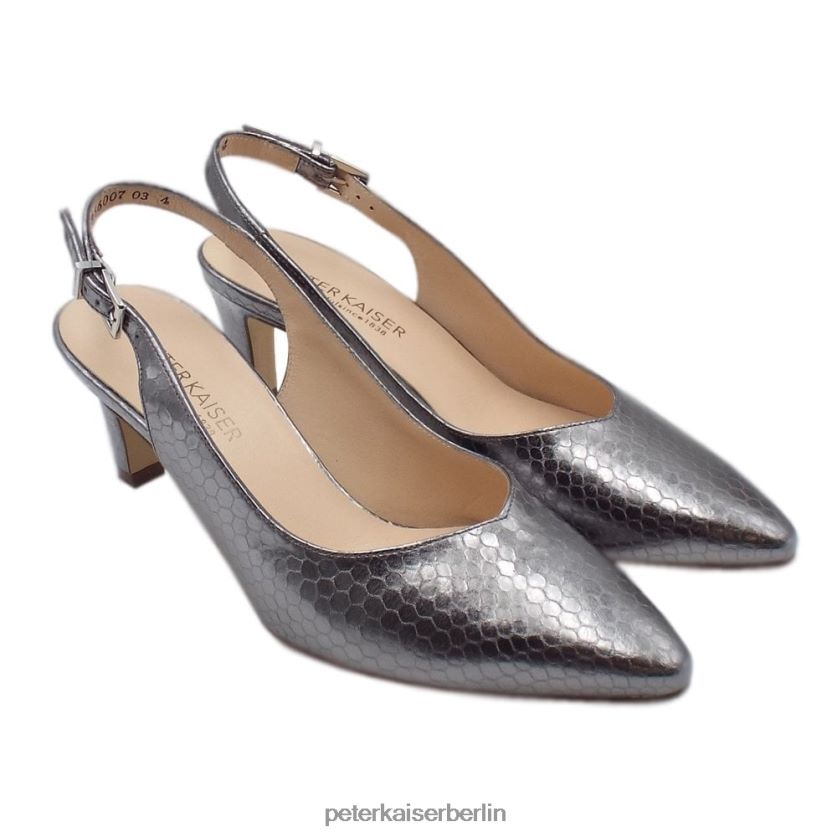 8V264D93 Peter Kaiser Medana – ein eleganter Slingback mit mittelhohem Absatz Kohlenstoffkorona Frauen Schuhwerk