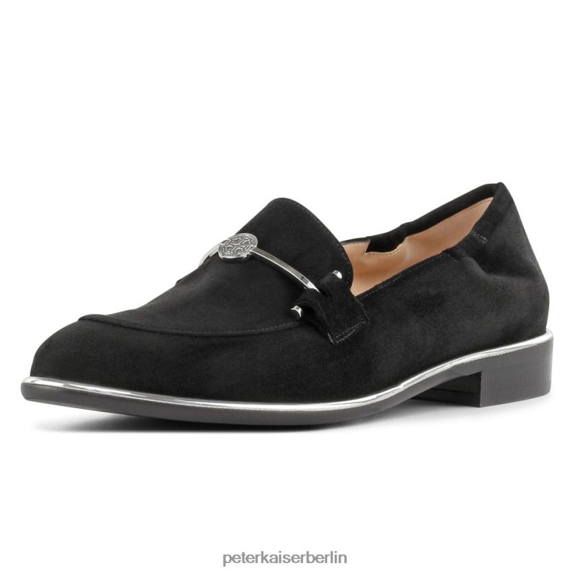 8V264D104 Peter Kaiser Hanka stylische Loafer-Schuhe schwarzes Wildleder Frauen Schuhwerk