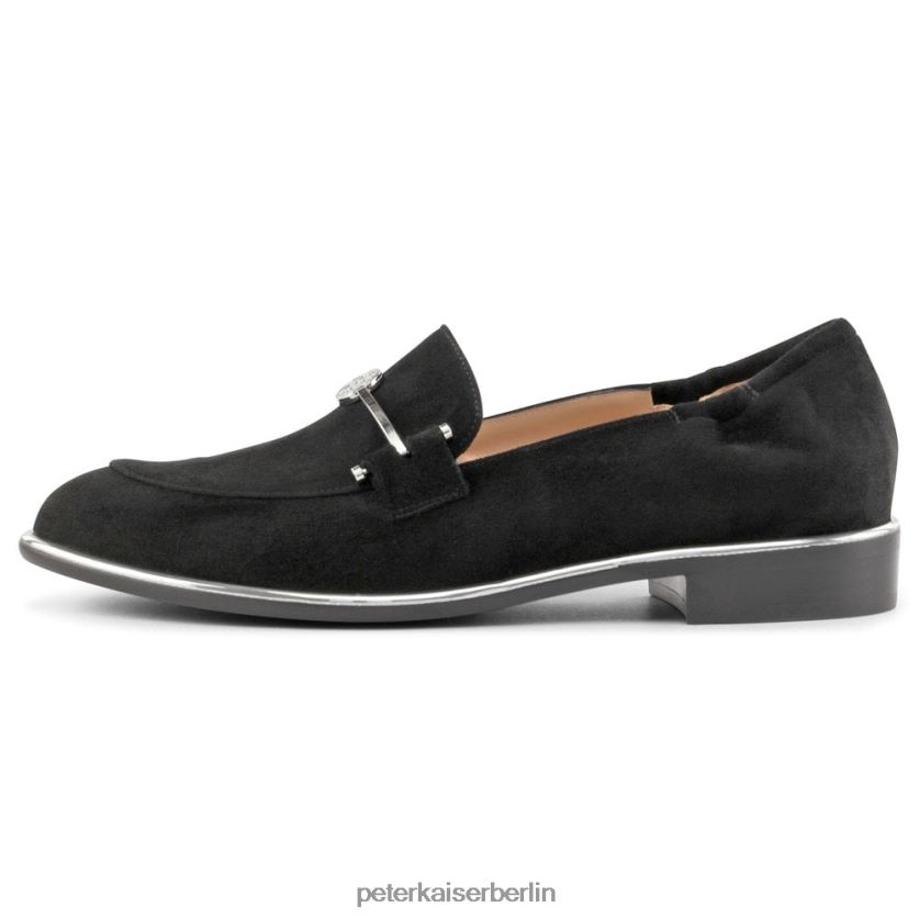 8V264D104 Peter Kaiser Hanka stylische Loafer-Schuhe schwarzes Wildleder Frauen Schuhwerk