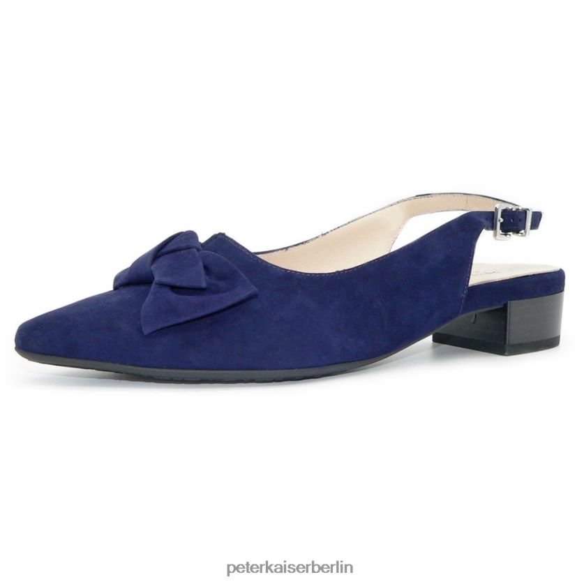 8V264D122 Peter Kaiser Adalia Slingback marineblaues Wildleder Frauen Schuhwerk