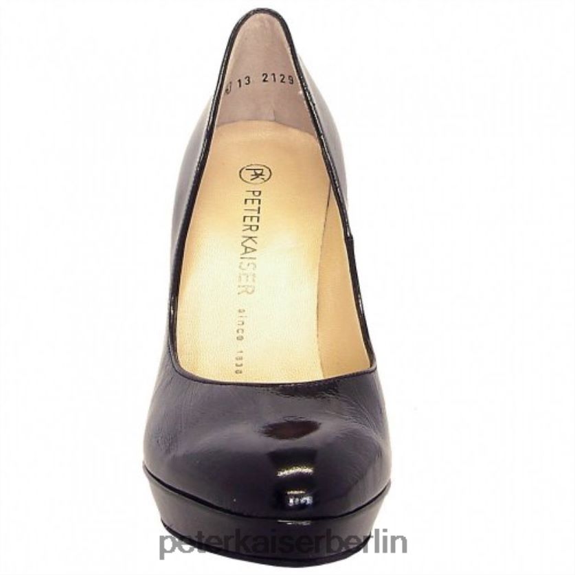 8V264D199 Peter Kaiser Lukrezia schwarze Crackle-Lack-Stilettos schwarzes Knistern Frauen Schuhwerk