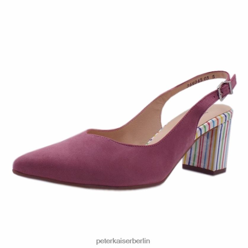 8V264D83 Peter Kaiser Nexy Slingback-Schuhe Cassis-Wildleder Frauen Schuhwerk