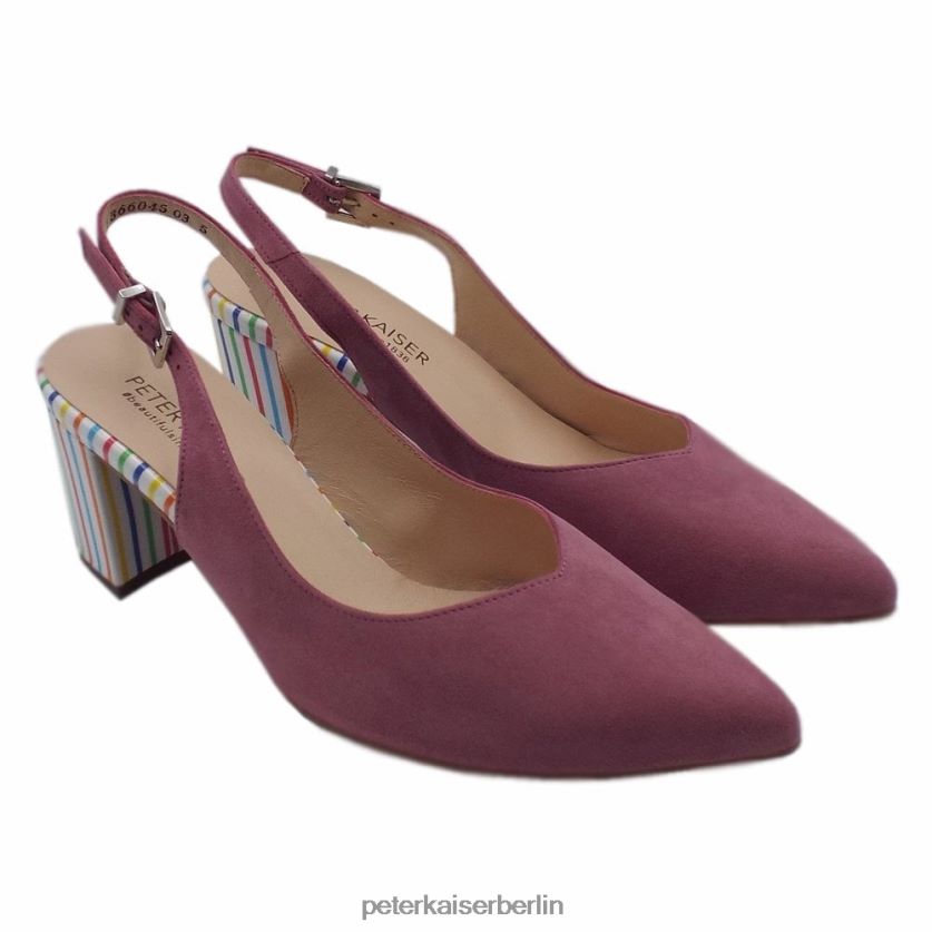 8V264D83 Peter Kaiser Nexy Slingback-Schuhe Cassis-Wildleder Frauen Schuhwerk