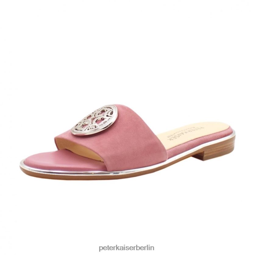 8V264D101 Peter Kaiser Riva-Schuhe mit niedrigem Absatz und offener Zehenpartie Cassis-Wildleder Frauen Schuhwerk