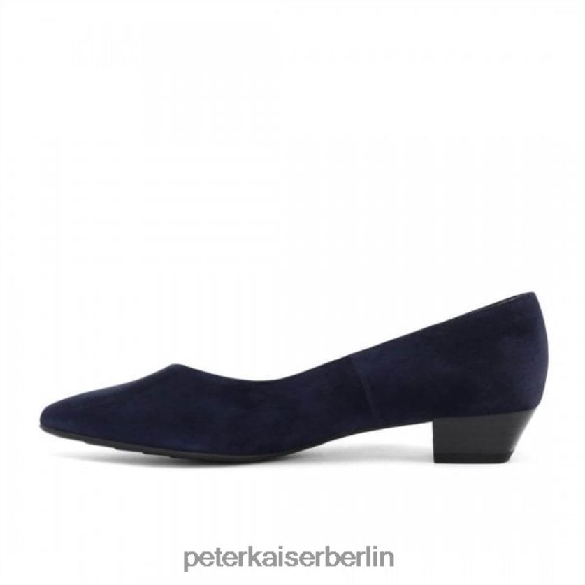 8V264D45 Peter Kaiser Limba Pumps mit spitzer Zehenpartie und niedrigem Absatz marineblaues Wildleder Frauen Schuhwerk