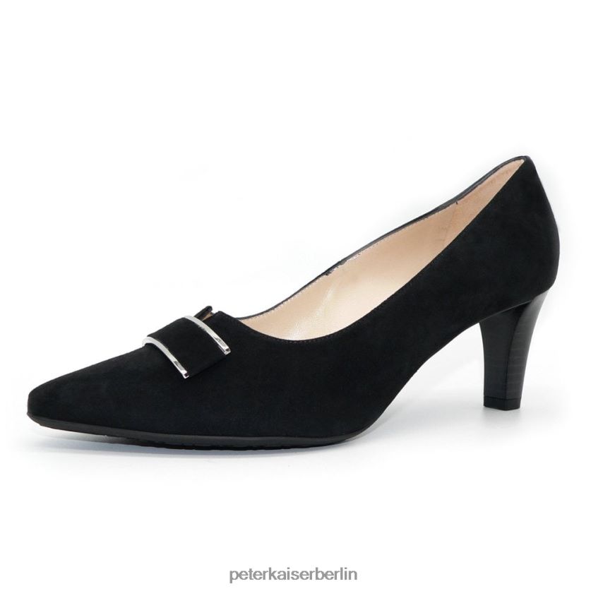 8V264D120 Peter Kaiser Pumps mit Mary-Absatz schwarzes Wildleder Frauen Schuhwerk