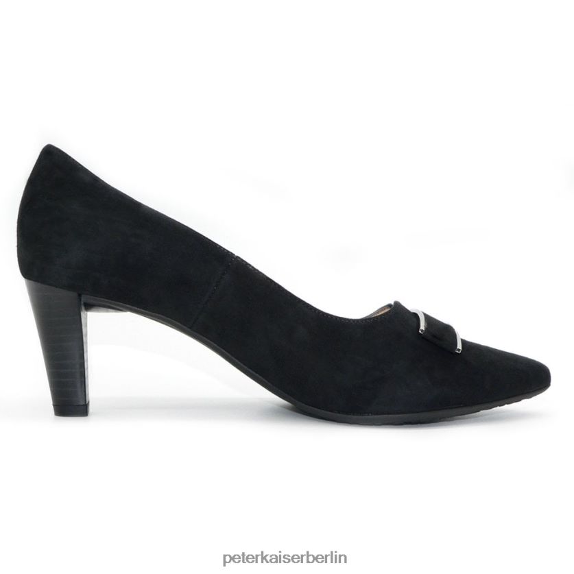8V264D120 Peter Kaiser Pumps mit Mary-Absatz schwarzes Wildleder Frauen Schuhwerk