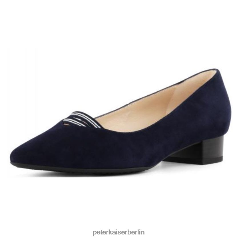 8V264D121 Peter Kaiser Adine-Pumps mit niedrigem Absatz Notte Wildleder Frauen Schuhwerk