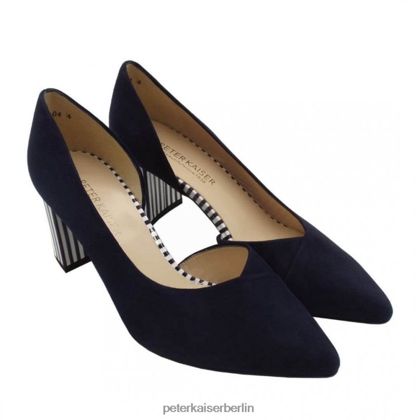 8V264D124 Peter Kaiser Niami Pumps marineblaues Wildleder Frauen Schuhwerk