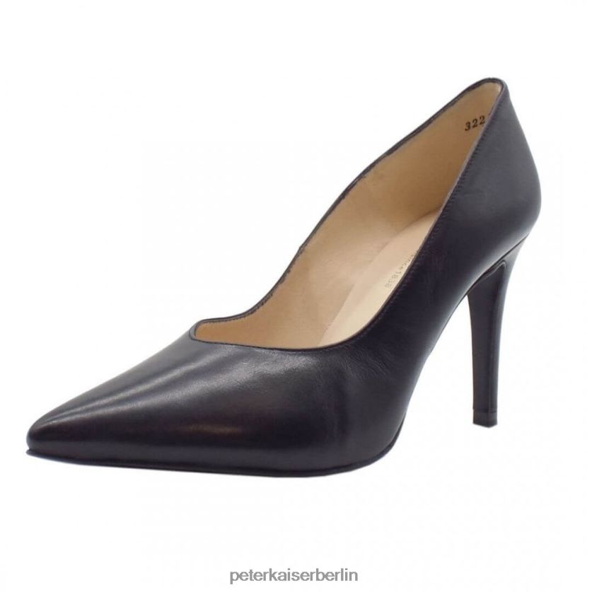 8V264D126 Peter Kaiser Danella klassischer Pumps schwarzes Leder Frauen Schuhwerk