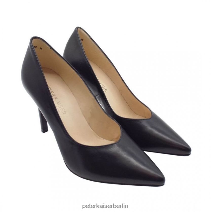 8V264D126 Peter Kaiser Danella klassischer Pumps schwarzes Leder Frauen Schuhwerk