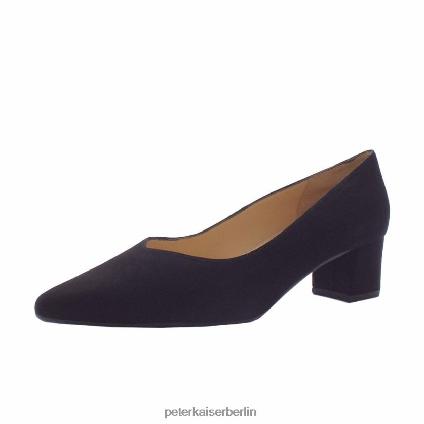 8V264D133 Peter Kaiser Stilvolle Pumps von Selmi schwarzes Wildleder Frauen Schuhwerk