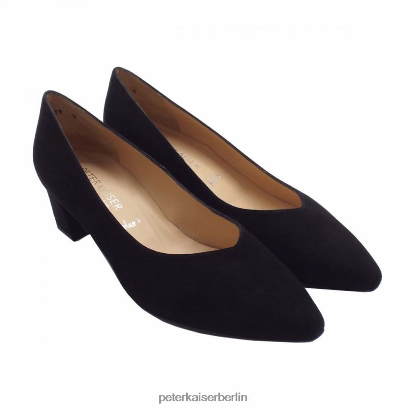 8V264D133 Peter Kaiser Stilvolle Pumps von Selmi schwarzes Wildleder Frauen Schuhwerk