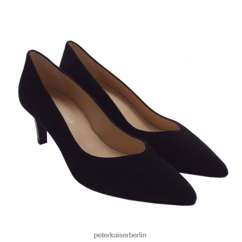 8V264D135 Peter Kaiser Nura klassische Pumps schwarzes Wildleder Frauen Schuhwerk