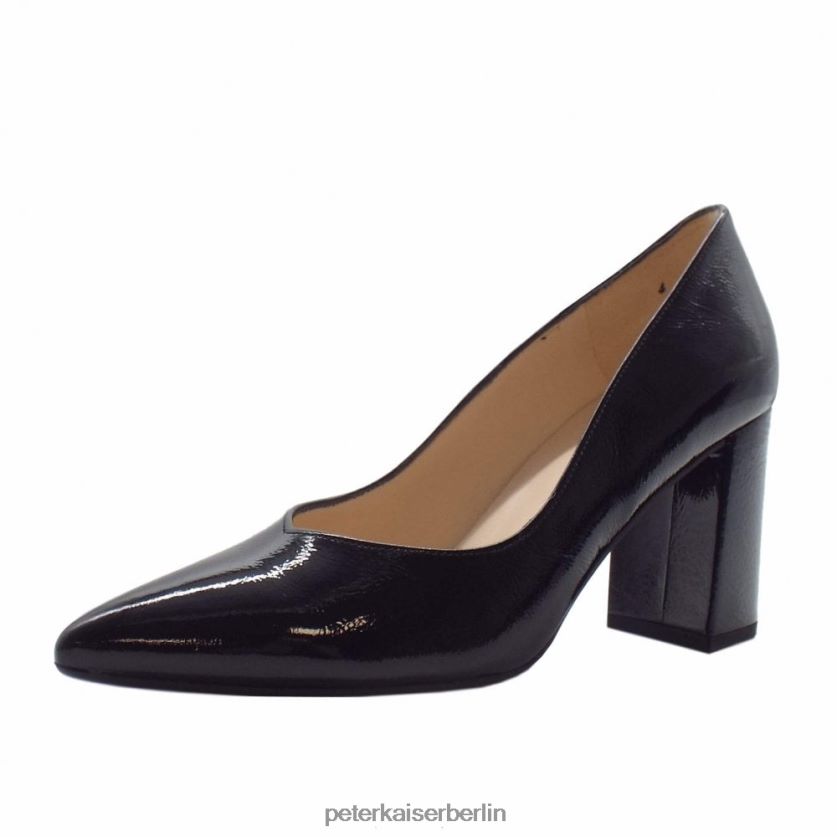 8V264D138 Peter Kaiser Lynsey-Pumps mit Blockabsatz schwarzes Knistern Frauen Schuhwerk