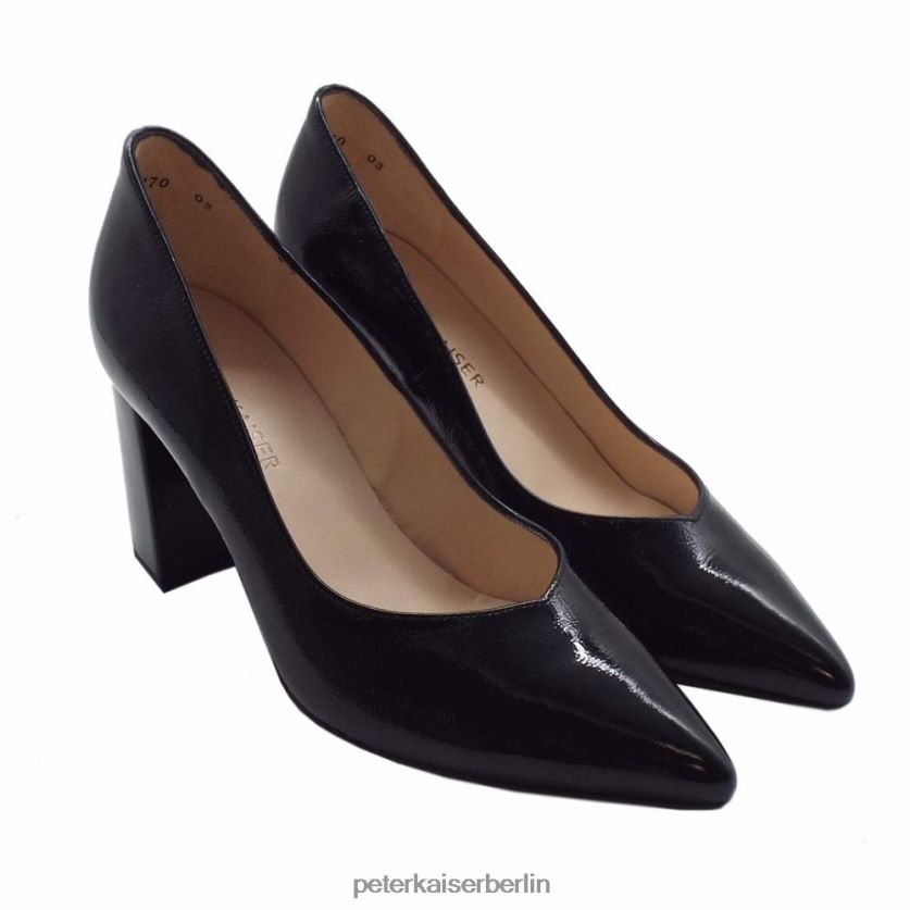 8V264D138 Peter Kaiser Lynsey-Pumps mit Blockabsatz schwarzes Knistern Frauen Schuhwerk