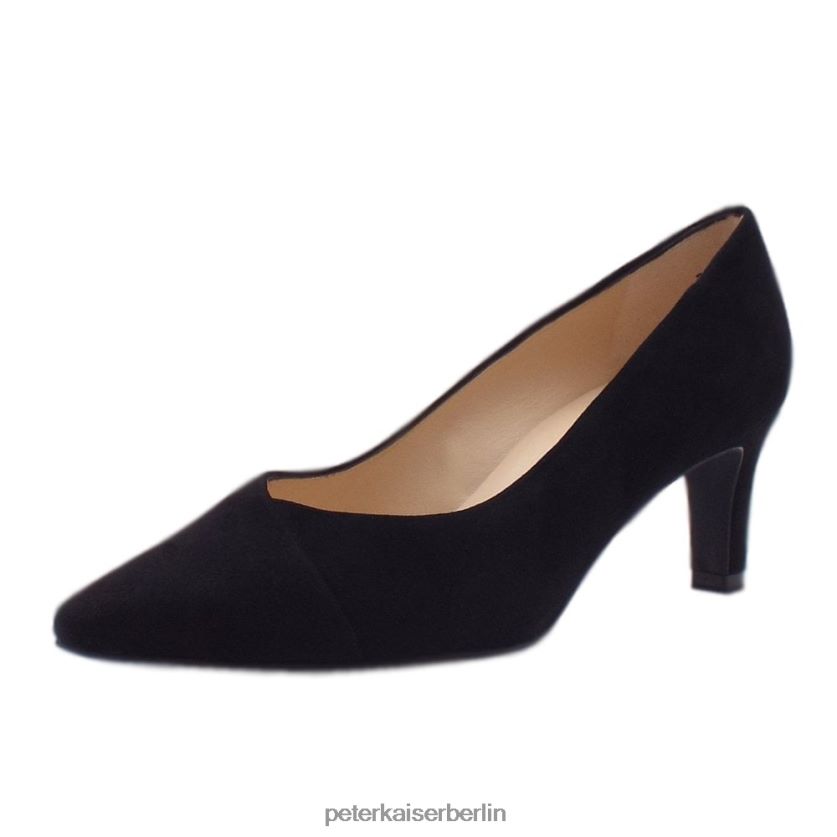 8V264D150 Peter Kaiser Maike klassische Pumps schwarzes Wildleder Frauen Schuhwerk