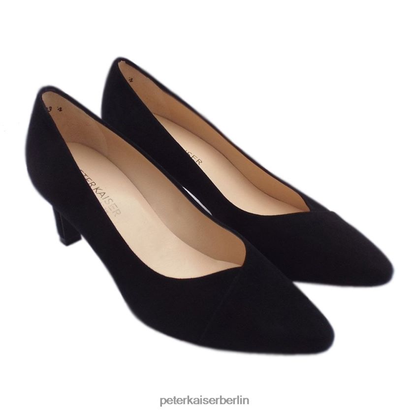 8V264D150 Peter Kaiser Maike klassische Pumps schwarzes Wildleder Frauen Schuhwerk