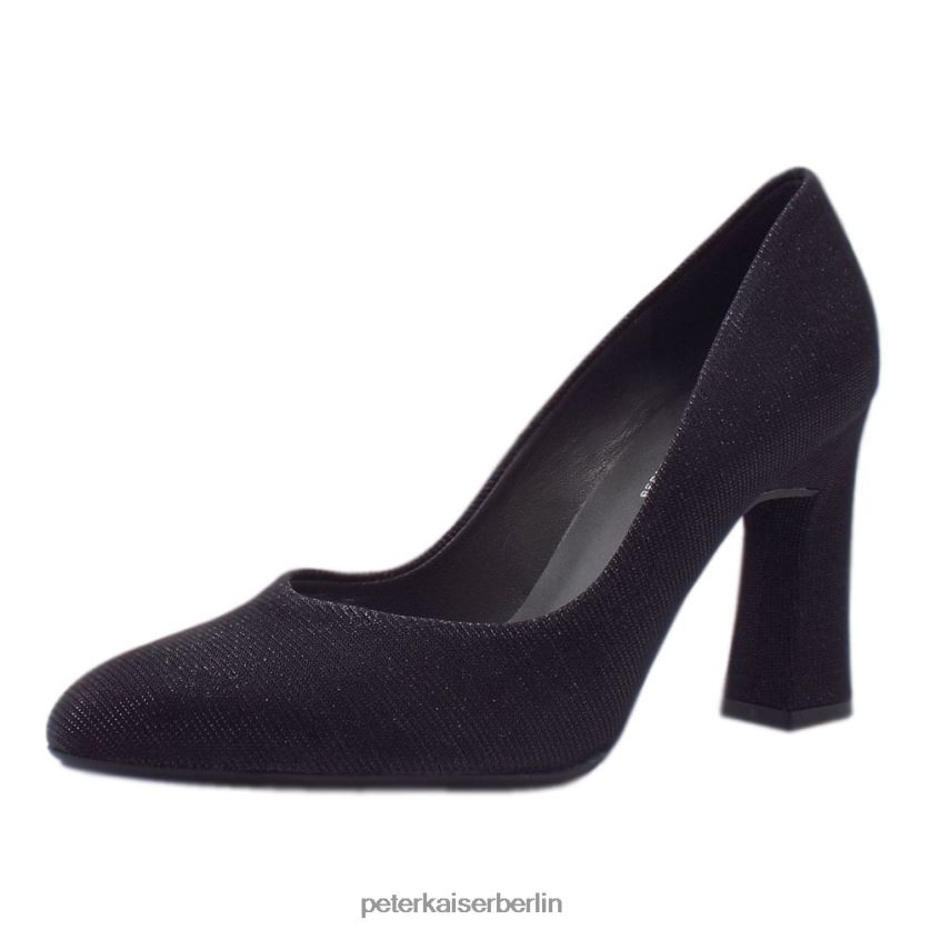 8V264D162 Peter Kaiser Klara glitzernder Pumps schwarzer Schimmer Frauen Schuhwerk