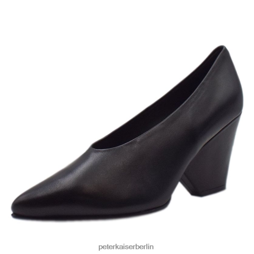 8V264D168 Peter Kaiser Lijana stilvolle Pumps mit Keilabsatz schwarzer Handschuh Frauen Schuhwerk