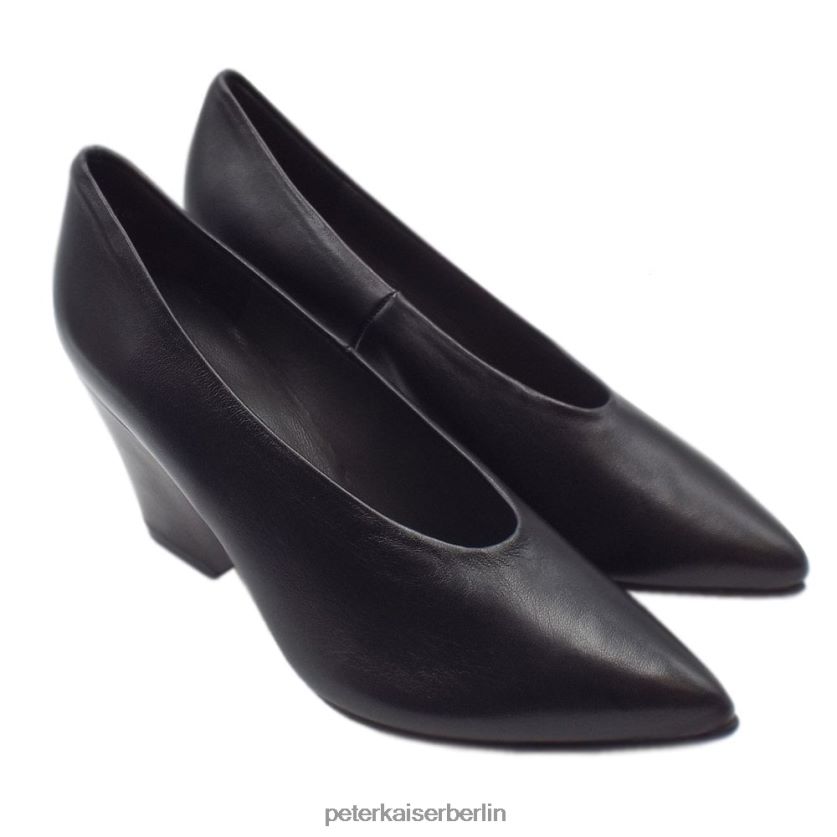 8V264D168 Peter Kaiser Lijana stilvolle Pumps mit Keilabsatz schwarzer Handschuh Frauen Schuhwerk