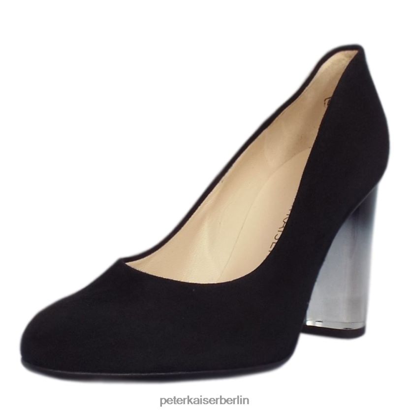 8V264D175 Peter Kaiser Flademara trendige Pumps mit Ombre-Absatz schwarzes Wildleder Frauen Schuhwerk