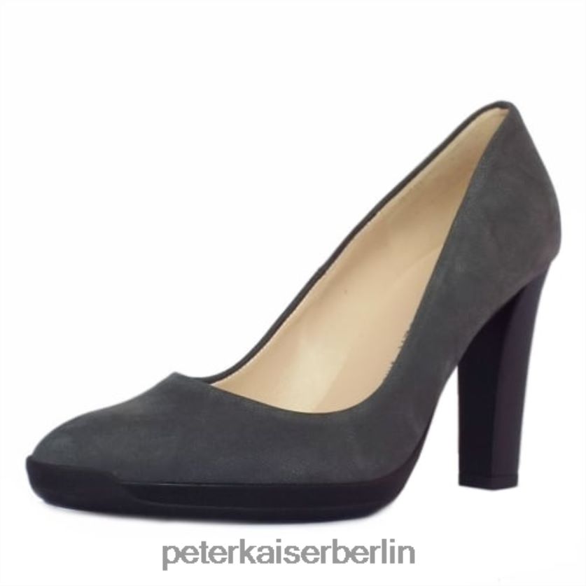 8V264D187 Peter Kaiser Charlie trendige Pumps mit Gummiabsatz Fumo Moritz Frauen Schuhwerk