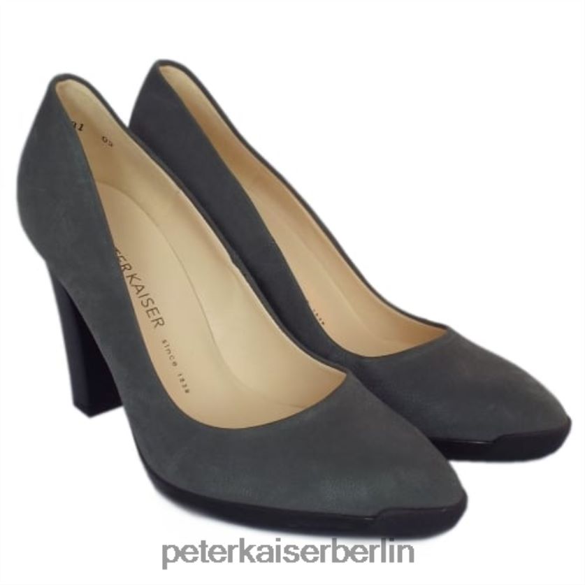8V264D187 Peter Kaiser Charlie trendige Pumps mit Gummiabsatz Fumo Moritz Frauen Schuhwerk