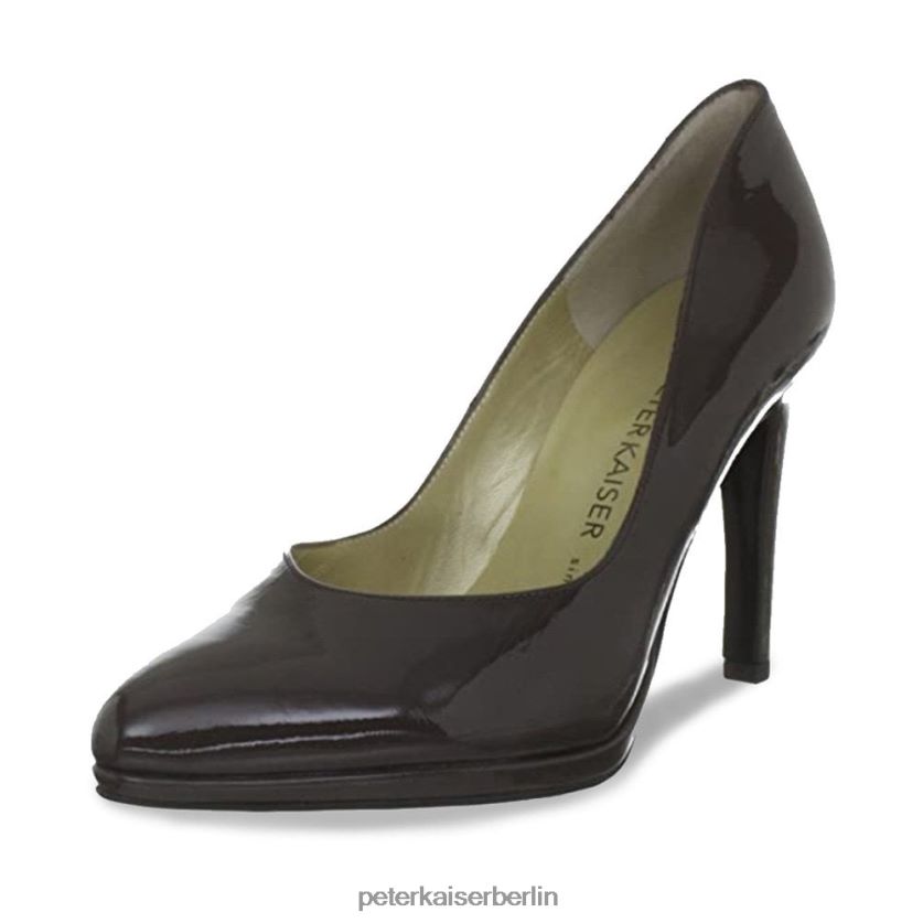 8V264D200 Peter Kaiser Herdi Stiletto-Pumps braunes Lackleder Frauen Schuhwerk