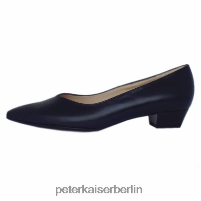 8V264D22 Peter Kaiser Spitze Pumps aus Limba-Leder mit niedrigem Absatz Marine Frauen Schuhwerk