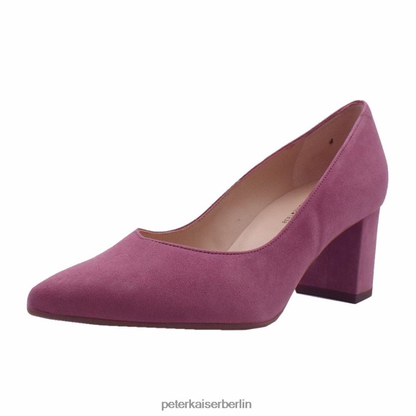 8V264D34 Peter Kaiser Modische Pumps mit Blockabsatz von Naja Cassis-Wildleder Frauen Schuhwerk