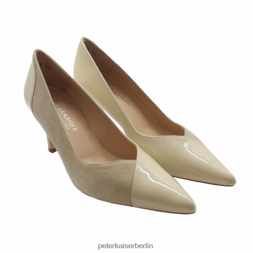 8V264D50 Peter Kaiser Stilvolle Pumps aus Lackleder und Wildleder von Brin Sandmischung Frauen Schuhwerk