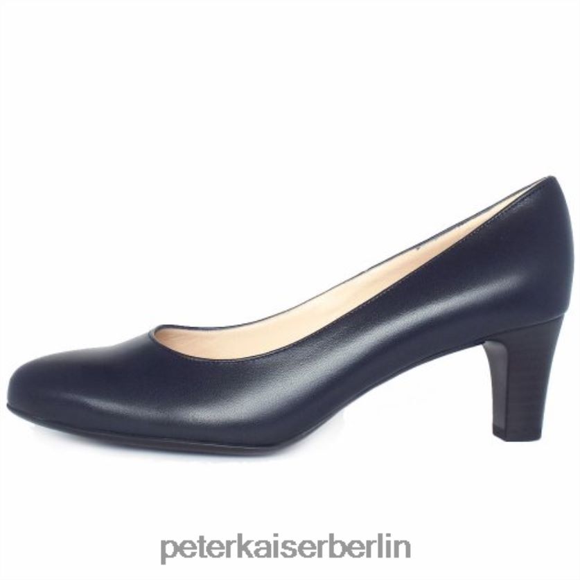 8V264D59 Peter Kaiser Nika klassische Pumps marineblaues Leder Frauen Schuhwerk