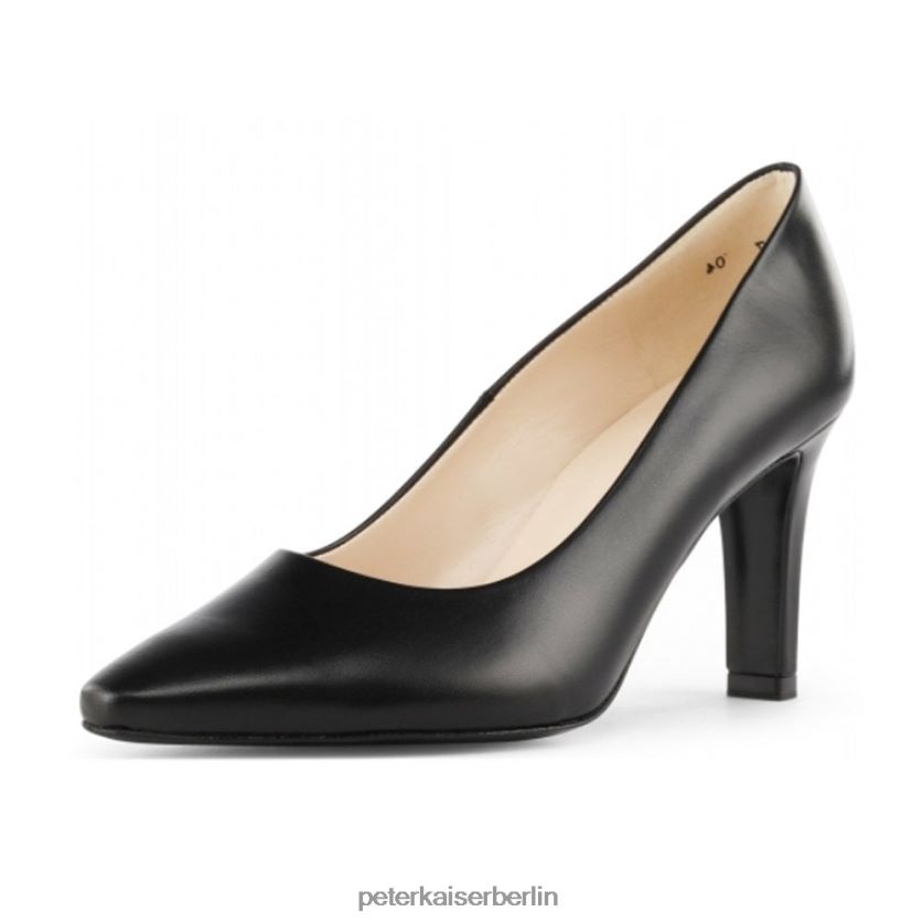 8V264D65 Peter Kaiser Tosca Chevro klassische Volllederpumps mit mittelhohem Absatz Schwarz Frauen Schuhwerk