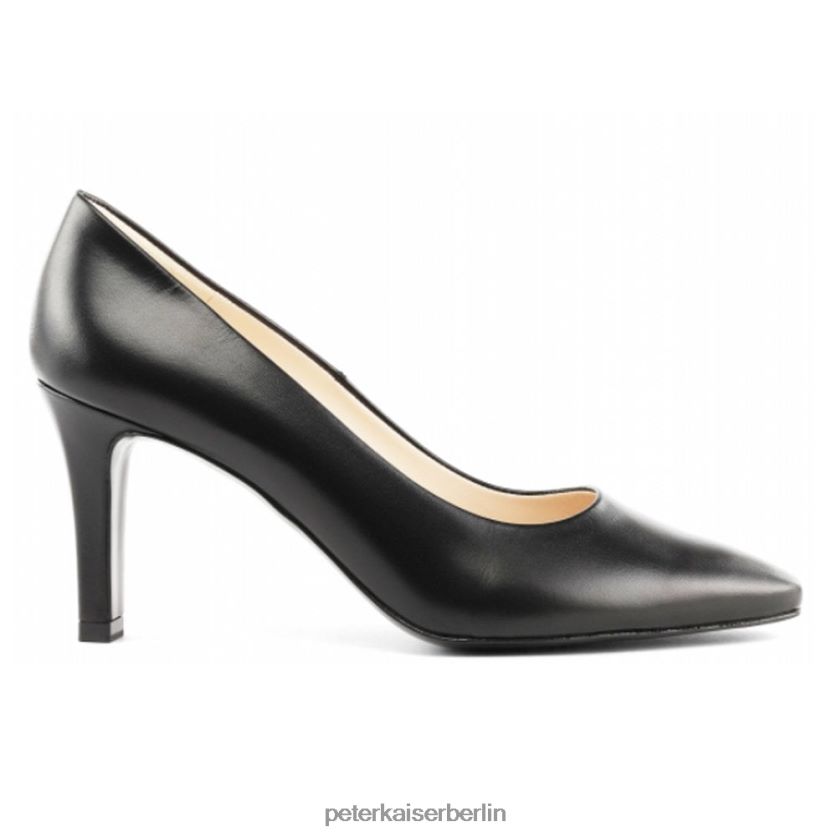 8V264D65 Peter Kaiser Tosca Chevro klassische Volllederpumps mit mittelhohem Absatz Schwarz Frauen Schuhwerk