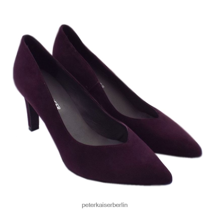 8V264D80 Peter Kaiser Elfi klassische Pumps weinrotes Wildleder Frauen Schuhwerk