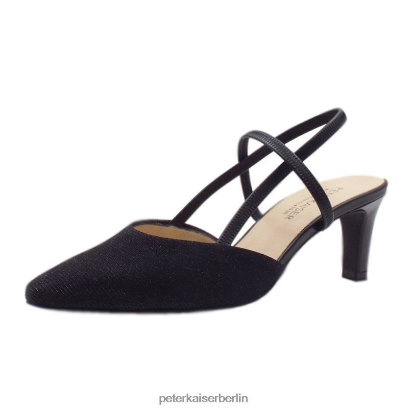 8V264D85 Peter Kaiser Mitty-a elegante Slingback-Pumps schwarzer Schimmer Frauen Schuhwerk