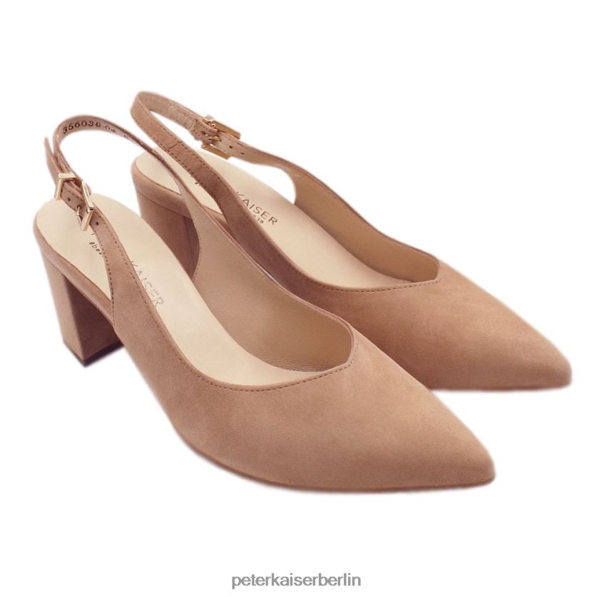 8V264D88 Peter Kaiser Nexy Slingback-Pumps Biscotti-Wildleder Frauen Schuhwerk