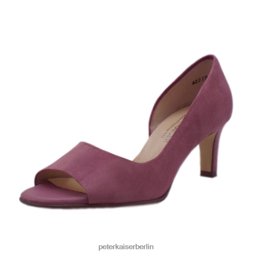 8V264D8 Peter Kaiser Beate stylische Pumps mit offener Zehenpartie Cassis-Wildleder Frauen Schuhwerk