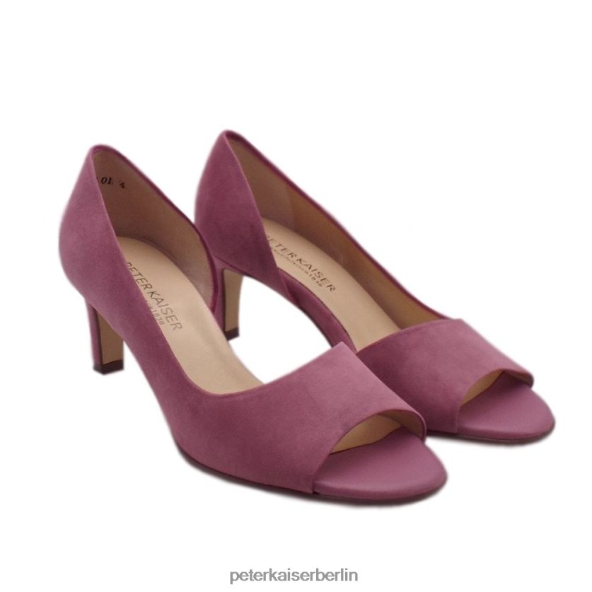 8V264D8 Peter Kaiser Beate stylische Pumps mit offener Zehenpartie Cassis-Wildleder Frauen Schuhwerk