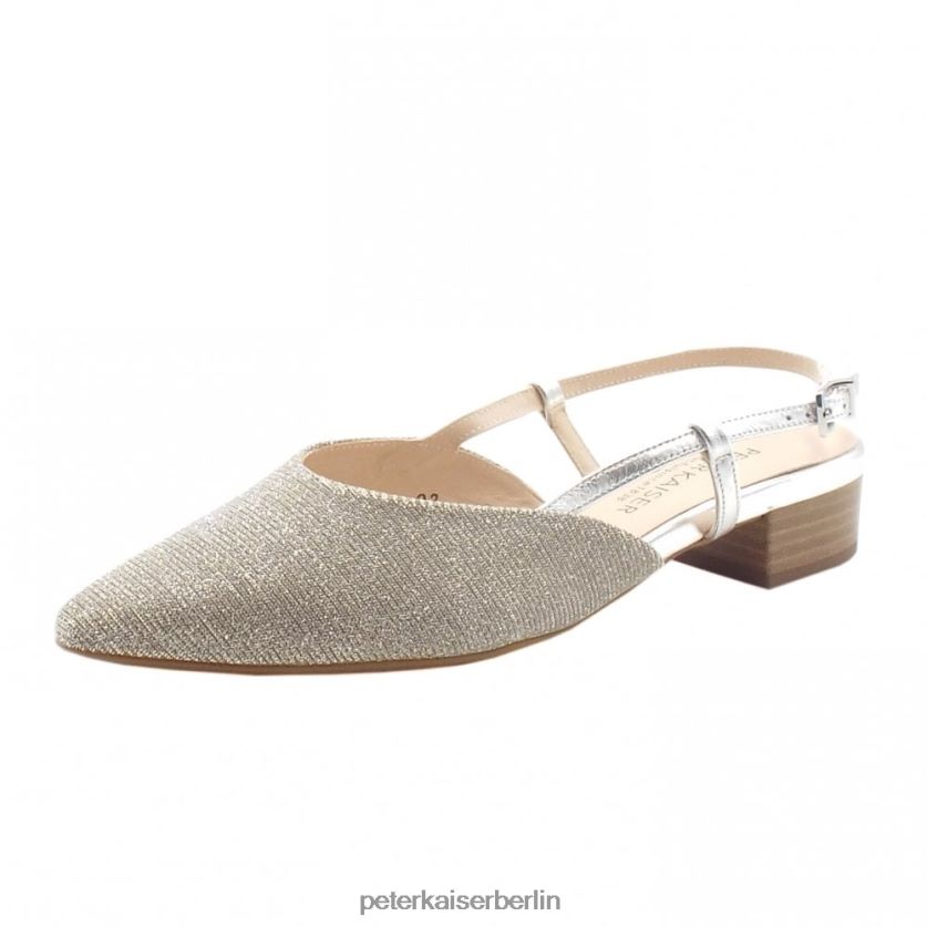 8V264D100 Peter Kaiser Calissa – elegante Sandalen mit niedrigem Absatz Sandschimmer Frauen Schuhwerk