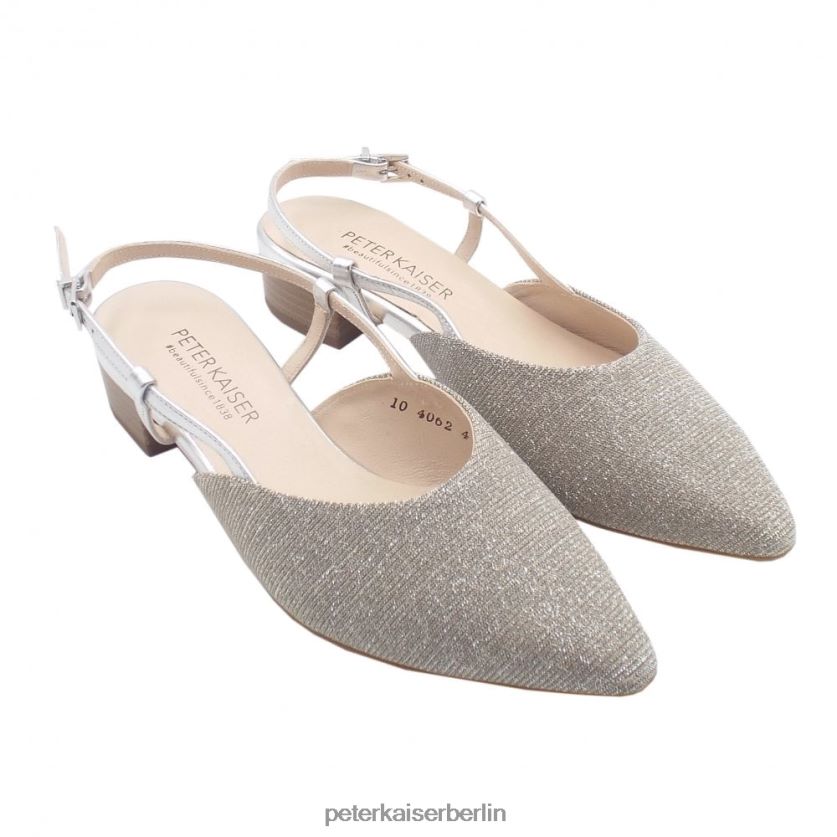 8V264D100 Peter Kaiser Calissa – elegante Sandalen mit niedrigem Absatz Sandschimmer Frauen Schuhwerk